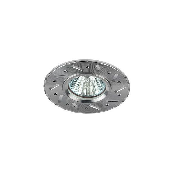Светильник литой ''алюминевый'' MR16,12V/220V, 50W серебро KL41 SL ЭРА Б0003849