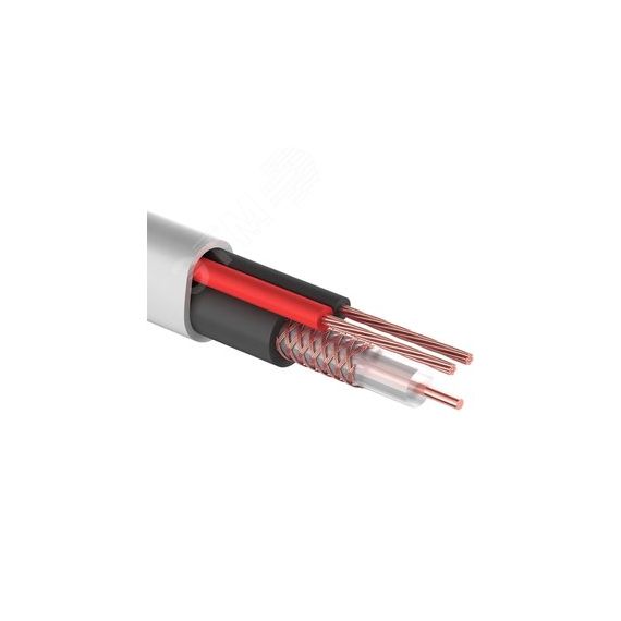 Кабель КВК-В-2+2x0,75 кв.мм (Cu/CCA) (96) белый (200 м) PROconnect REXANT 01-4108