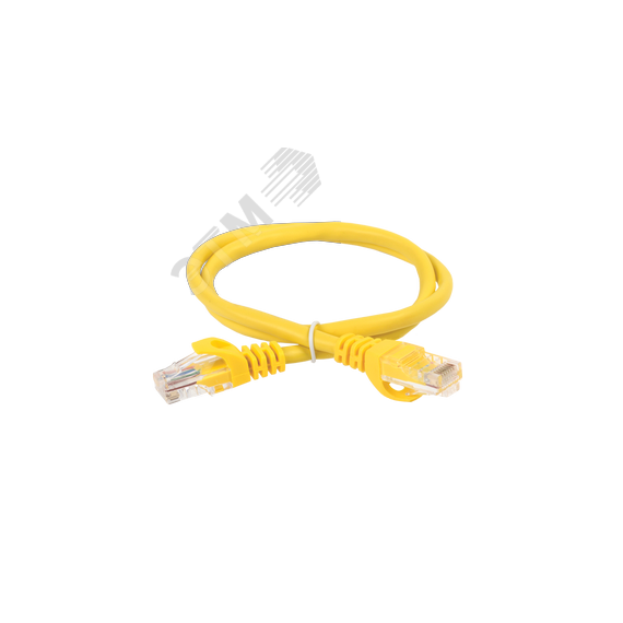 Шнур коммутационный (патч-корд) кат.5Е UTP 0,5м желтый GENERICA Generica PC05-C5EU-05M-G