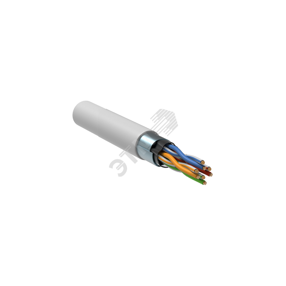 Кабель витая пара F/UTP кат.5E 24AWG 4 пары LSZH INDOOR 1м белый GENERICA Generica BC1-C5E04-328-305-G
