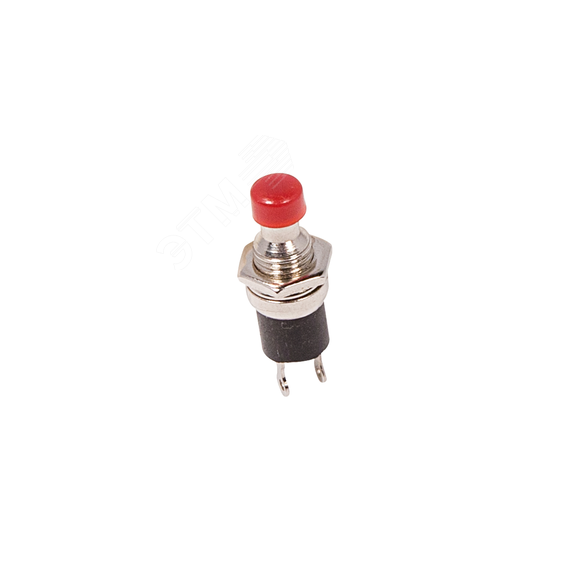 Выключатель-кнопка металл 220V 2А (2с) (ON)-OFF 7.2 красная Micro REXANT 36-3310