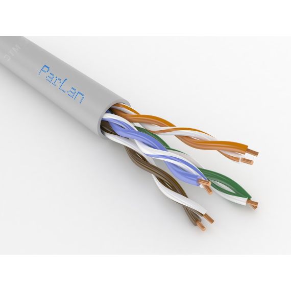 Кабель(провод) ParLan U/UTP Cat5e PVC 4х2х0.52 Паритет 121190