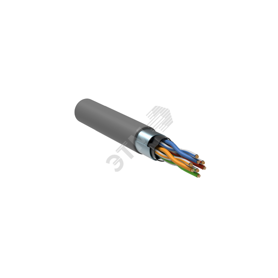Кабель витая пара F/UTP кат. 5E 100МГц 4 пары PVC INDOOR 1м серый GENERICA Generica BC1-C5E04-311-305-G
