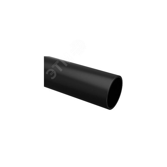 Труба гладкая ПВХ жесткая d16 мм (2 м) (50 м/уп) черная -Plast EKF trg-16b-2m