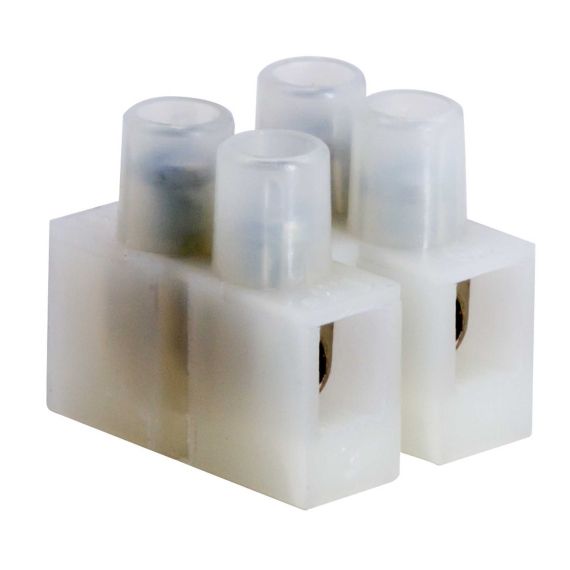 Колодка клемм из Полиамида 6.6 (раб. темп. 110 град.) 24А, 2 пол., для жил до 2.5кв.мм
