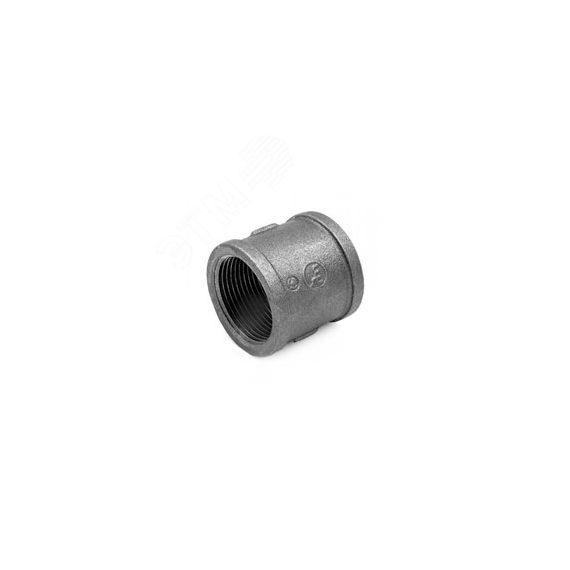 Муфта чугунная прямая Ду15 (1/2') ВВ Fittex PLUS 127-3493