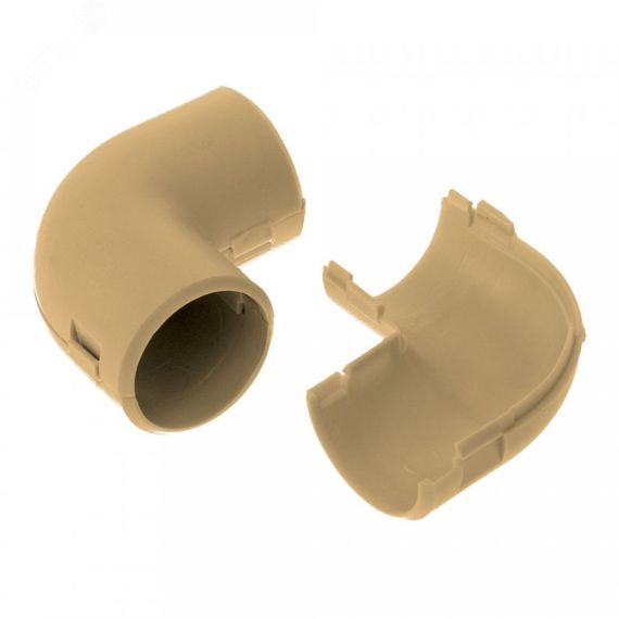 Соединитель угловой разборный сосна д25 (5шт/300шт уп/кор) Промрукав PR13.0245