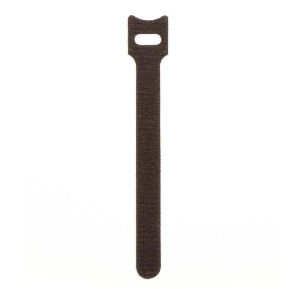 Хомут многоразовый, мягкий, на тканевой основе 12,5х300мм, черный