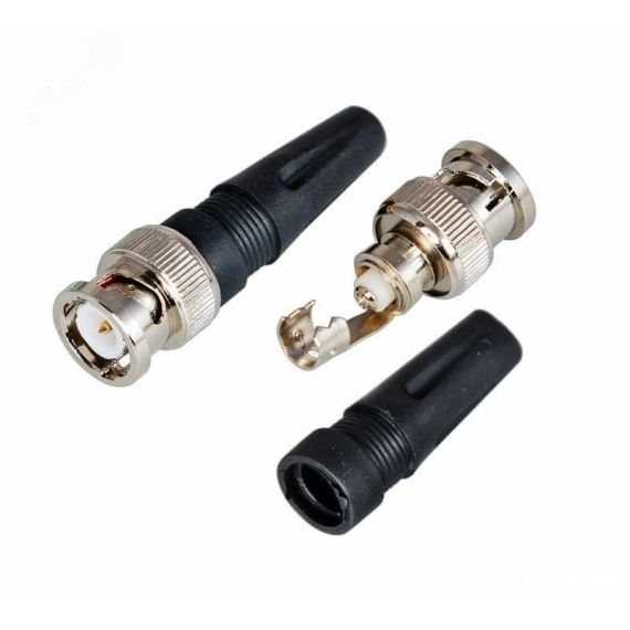 РАЗЪЁМ штекер BNC под винт с колпачком (02-001) PROCONNECT REXANT 05-3071-4