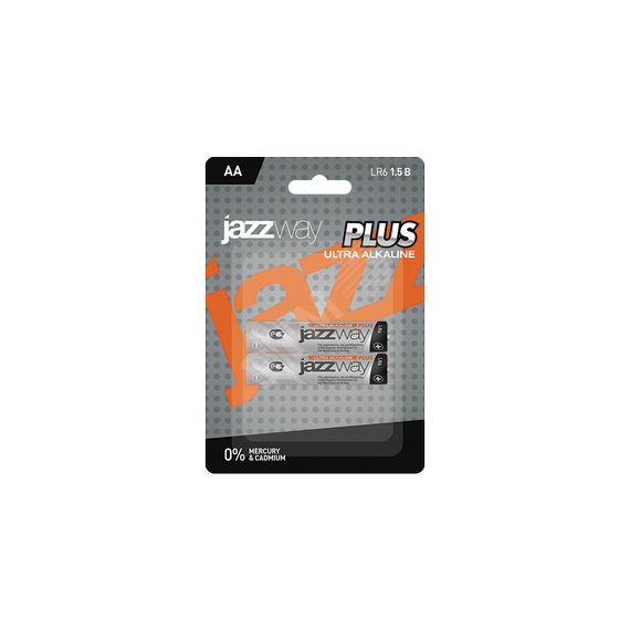 Элемент питания LR 6 (AA) алкалиновая, уп. 2 шт. JAZZway Ultra PLUS BL-2 JazzWay 5010703