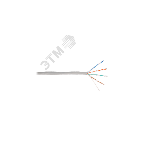 Витая пара СORDLINE U/UTP 4 пары 5e Сu одж.       24AWG(0,51мм) вн.PVC сер.305м Cordline CL-CuI5E04U-051SO-PVC-GY-305