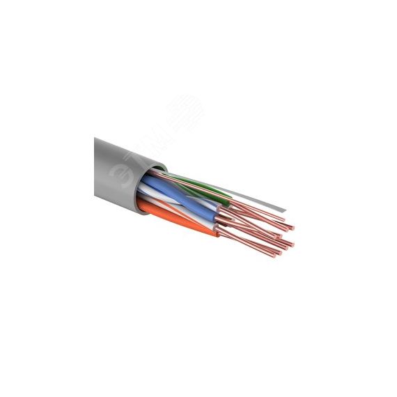 Кабель витая пара U/UTP LIGHT категория 5e ZH нг(А)-HF 4PR 24AWG внутренний серый 305м, REXANT REXANT 01-0059