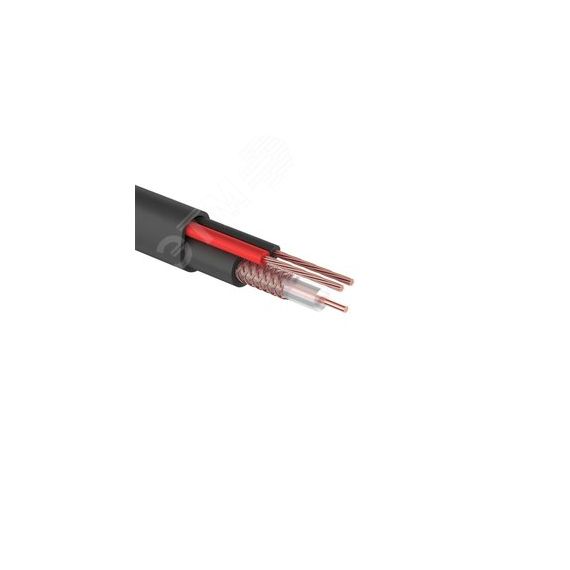 Кабель КВК-П-2 +2x0,50 кв.мм (Cu/CCA) черный (200 м) PROconnect REXANT 01-4215