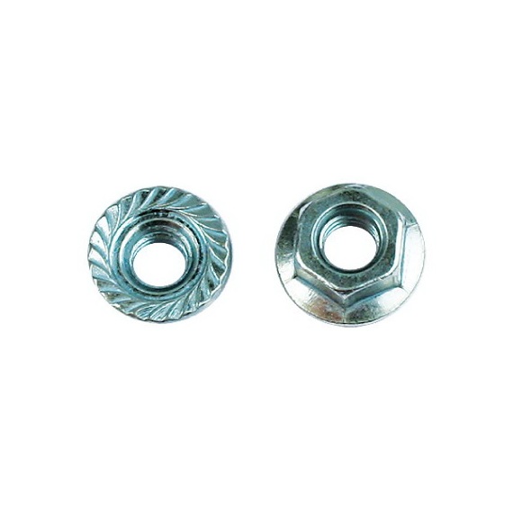 Гайка с насечкой, препятствующей откручиванию М12