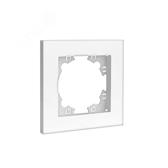 Рамка одноместная горизонтальная серия Афина белая (еврослот) Универсал A0053