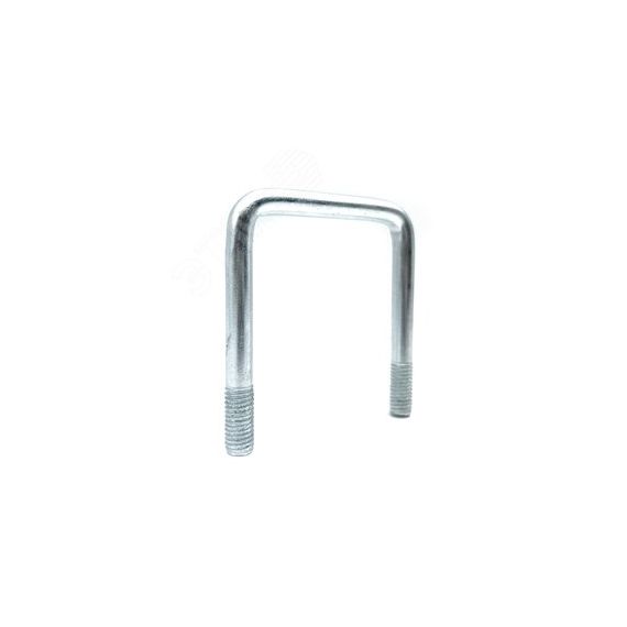 Скоба П-образная  30х30 мм с резьбой М6 без гаек Мир хомутов VENT30х30М6PCH51