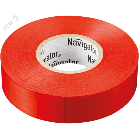 Изолента ПВХ красная 15мм 10м NIT-B15-10/R Navigator Group 71230
