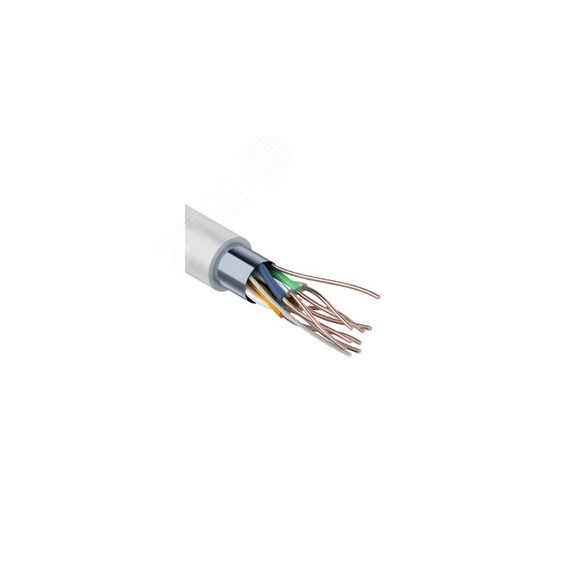 Кабель FTP PROconnect 4PR 24AWG CCA CAT5e PVC серый бухта 25 м REXANT 01-0142-3-25