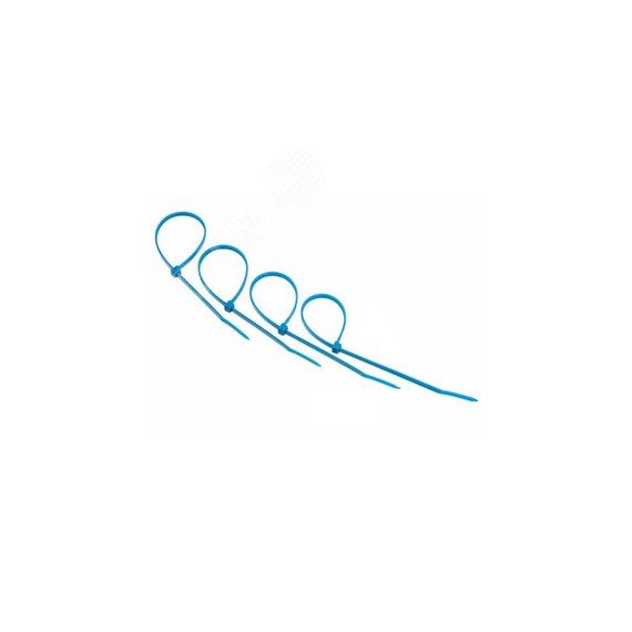 Хомут-стяжкa нeйлонoвая 150x2,5 мм, синяя, упаковка 25 шт, REXANT REXANT 07-0155-25