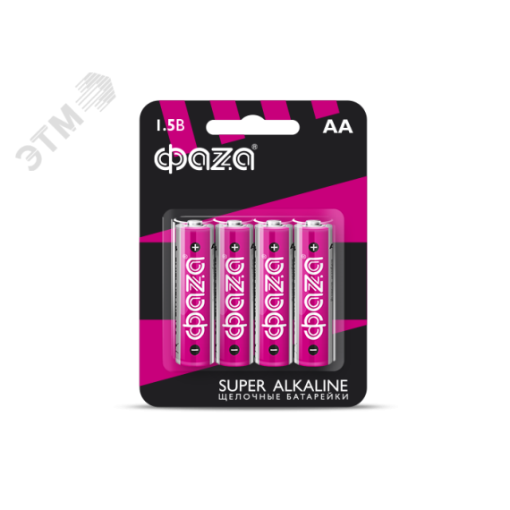 Элемент питания LR 6 (AA) Super Alkaline блистер, 4 шт. ФАZA 5000285