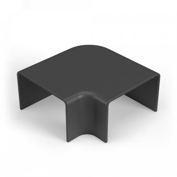 Поворот на 90 градусов 40х16 черный (4 шт/комп) Промрукав PR08.12910