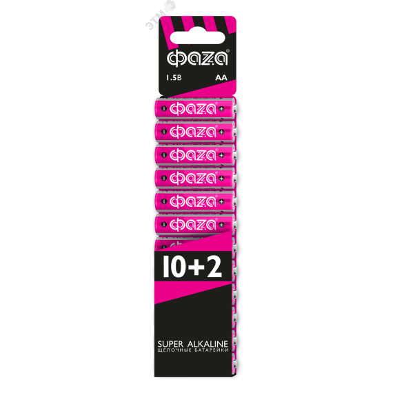 Элемент питания LR 6 (AA) Super Alkaline набор 10+2 ФАZA 2854582