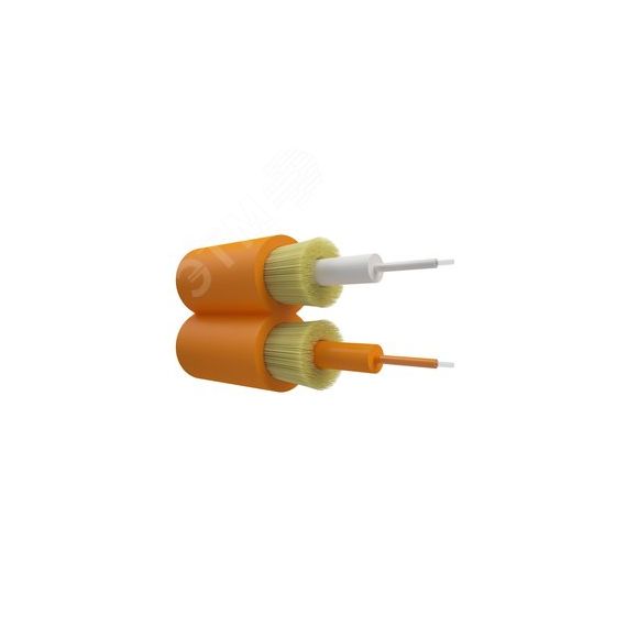 Кабель оптический duplex. ОМ2 50-125. 3.0mm. LSZH. оранжевый NTSS NTSS-FOC-DPC-ОМ2 50 -125 х2-3.0-LSZH-OR