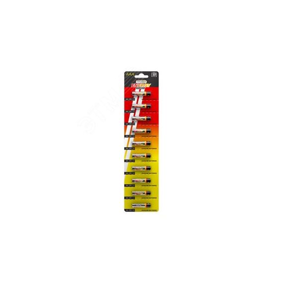 Батарейка Трофи LR03-10BL strip ENERGY POWER Alkaline (100/1000/28000) ЭРА C0034051