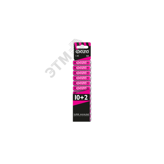 Элемент питания LR 6 (AA) Super Alkaline набор 10+2 ФАZA 2854582