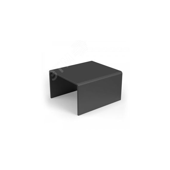 Соединитель на стык 40х25 черный (4 шт/комп) Промрукав PR08.12933