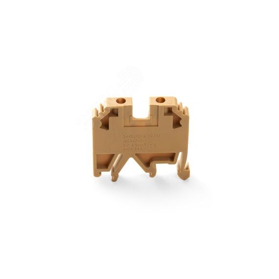 LD551-3-25 ЗНИ Зажим наборный изолированный (винтовой) 2,5 мм2 (JXB 2,5), бежевый STEKKER LD551-3-25 39933