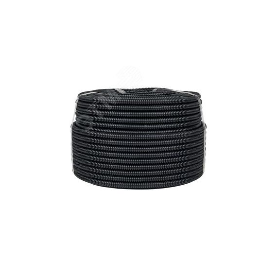 Труба гофр. ПНД Plast с зондом d16мм (25м.) черная PROxima EKF tpnd-16-25m