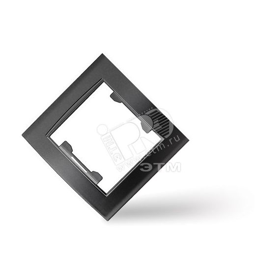 Рамка 1 пост Бриллиант черная Универсал 5564504