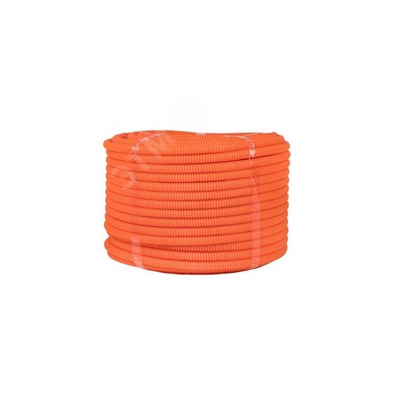 Труба гофрированная ПНД с зондом оранжевая d16мм (100м) Plast PROxima EKF tpnd-16-o