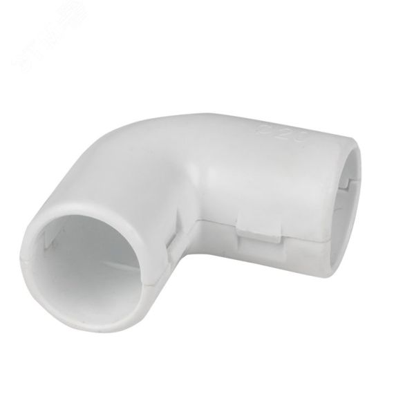 Угол 90 соединительный для трубы 16мм (5шт) белый Plast EKF ug-t-16w-r