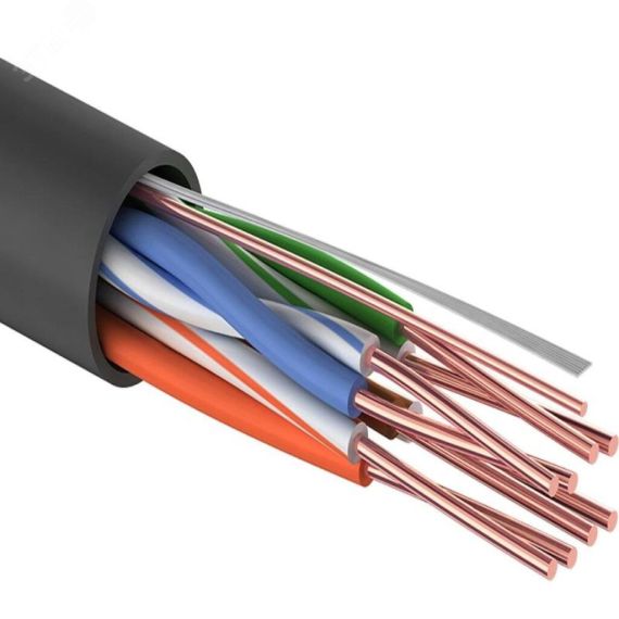 Кабель витая пара PROconnect UTP 4PR 24AWG, CCA, CAT5e, PE, OUT (бухта 305 м) REXANT 01-0045-3