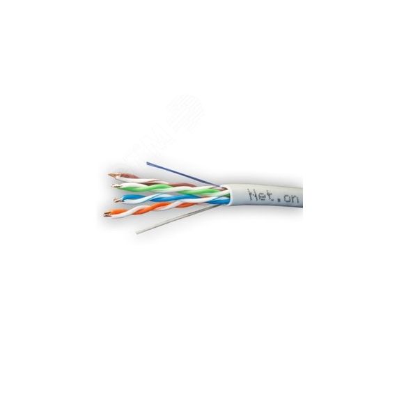 Витая пара UTP 4 пары AWG 24 Cat.5e внутренняя CCA Net.on 305м (UTP 4x2x0,5 In/CCA) Net.on 01-0302