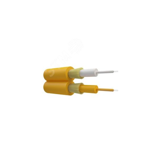 Кабель оптический duplex. G.652.D. 2.0mm. LSZH. жёлтый NTSS NTSS-FOC-DPC-G.652.Dх2-2.0-LSZH-YL