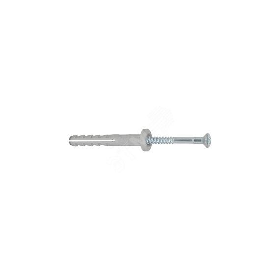 Дюбель-гвоздь 5х30/5 N F цилиндрический бортик, нейлон (100шт) Fischer 513736