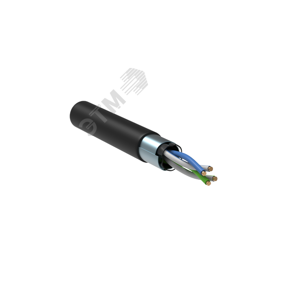 Витая пара F/UTP 5E 24AWG 2PR LDPE 1м черный 305м РФ GENERICA Generica BC3-C5E02-339-305-R-G