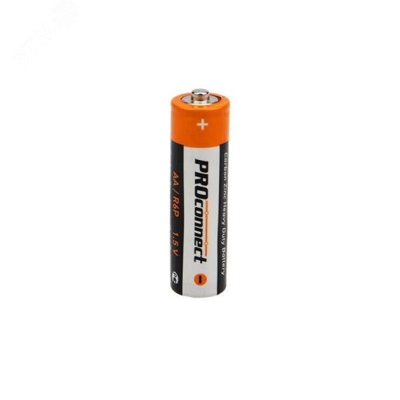 Солевая батарейка АА (R6P) PROconnect REXANT 30-0010