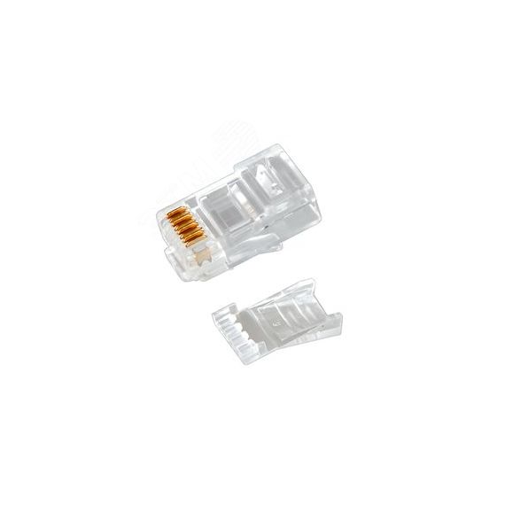 Разъем RJ-45(8P8C) под витую пару. UTP. категория 6. с вставкой, REXANT 05-1031