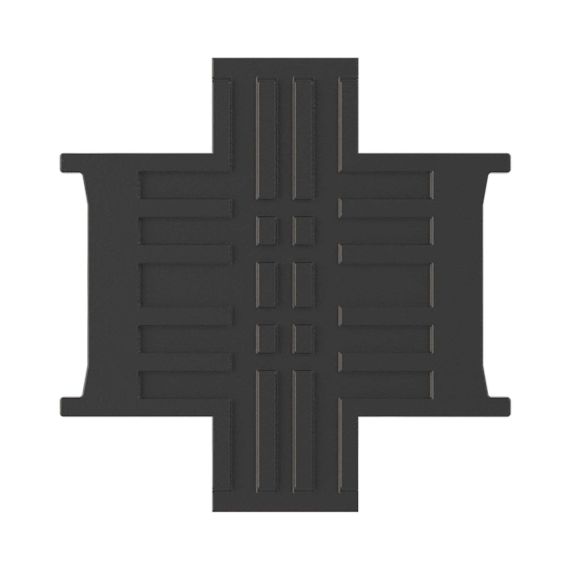 Соединитель для подрозеточной коробки для полых стен, глубиной 60 мм, 2модуля