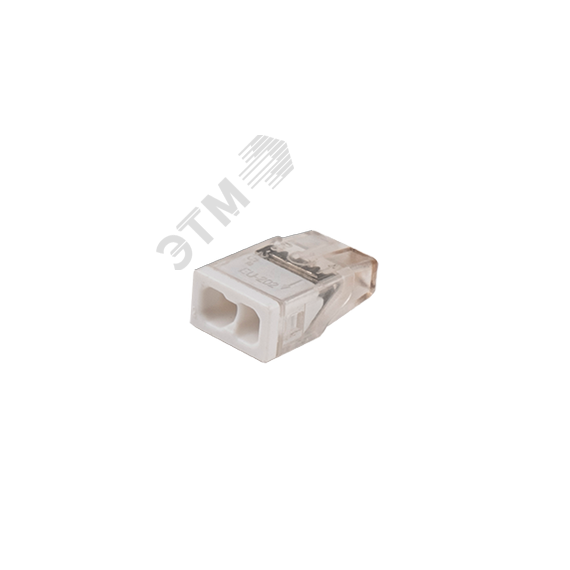 Клеммы монтажные PTC-2P 2273-202 450V 32A 0,14-4.0mm2 , 2 отверстия,  прозрачные, 100 шт. JazzWay 5050976