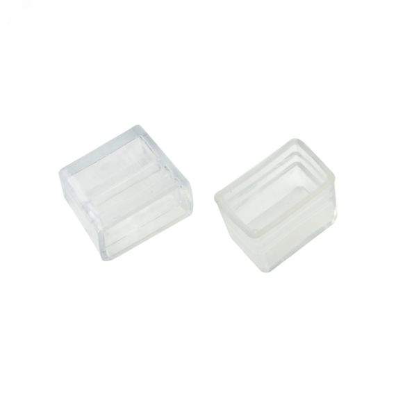 UCW-N22 CLEAR 025 POLYBAG Изолирующий зажим (заглушка) для светодиодных лент ULS-N22 RGB NEON 220В, 8x16мм. Цвет прозрачный, 25 штук в пакете. TM . Uniel UL-00005797