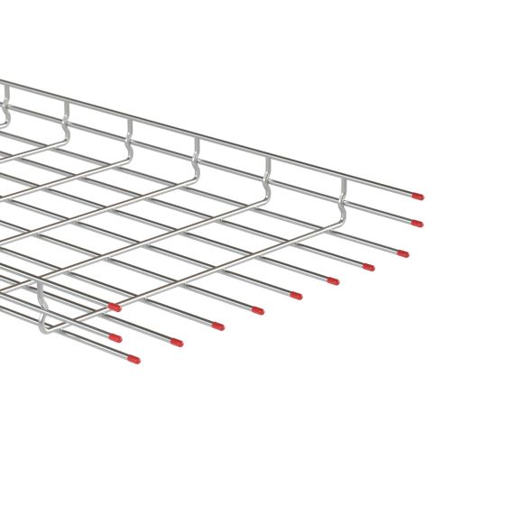 Защитный колпачок для краев проволочного лотка, 5/15 мм, красный