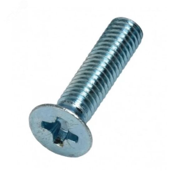 Винт DIN 965 М8х50 потайная голова класс прочности 4.8 покрытие цинк Крепдил DIN965-М8х50