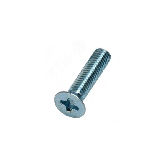 Винт DIN 965 М8х50 потайная голова класс прочности 4.8 покрытие цинк Крепдил DIN965-М8х50