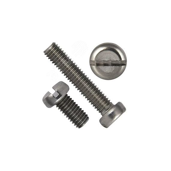 Винт DIN 84 М8х20 4.8 А2К с цилиндрической головкой и плоским шлицем оцинкованный ПроТек ВМ8Х20Ц84