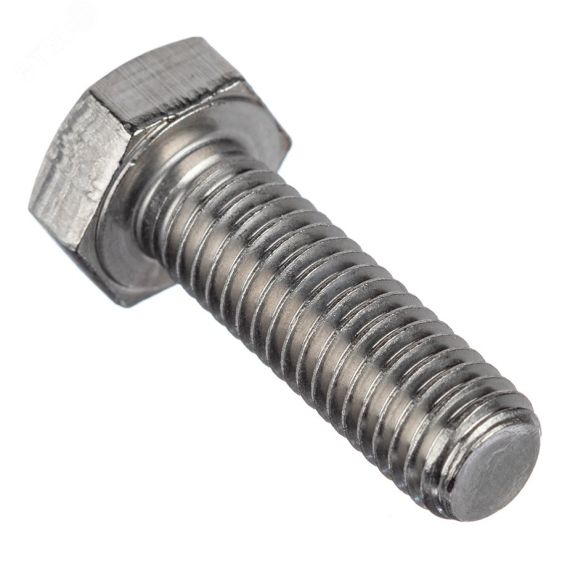 Болт DIN 933 М6Х70 полная резьба шестигранная голова класс прочности 8.8 покрытие цинк Крепдил DIN933-М6Х70-8.8